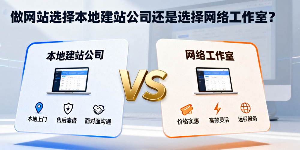 做企业官方网站选择本地建站公司还是网络工作室？